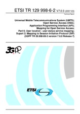 Standard ETSI TR 129998-6-2-V7.0.0 30.3.2007 preview