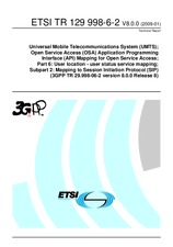Standard ETSI TR 129998-6-2-V8.0.0 19.1.2009 preview