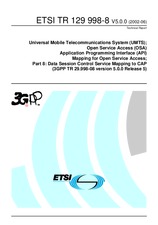 Standard ETSI TR 129998-8-V5.0.0 27.6.2002 preview