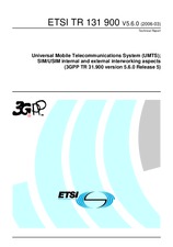 Standard ETSI TR 131900-V5.6.0 31.3.2006 preview