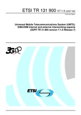 Standard ETSI TR 131900-V7.1.0 30.6.2007 preview