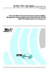 Preview ETSI TR 132800-V4.0.0 31.7.2001