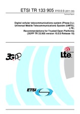 Standard ETSI TR 133905-V10.0.0 15.4.2011 preview