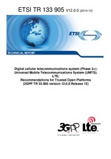 Standard ETSI TR 133905-V12.0.0 14.10.2014 preview