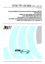 Standard ETSI TR 133909-V4.0.1 3.8.2001 preview