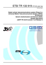 Standard ETSI TR 133919-V7.2.0 30.6.2007 preview
