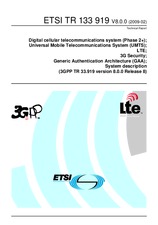 Standard ETSI TR 133919-V8.0.0 3.2.2009 preview