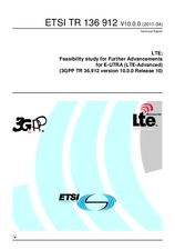 Standard ETSI TR 136912-V10.0.0 4.4.2011 preview