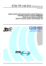 Standard ETSI TR 145912-V10.0.0 11.4.2011 preview