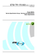 Preview ETSI TR 170003-V3.1.1 2.12.2002