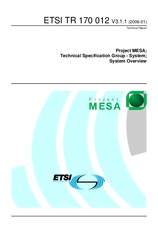 Standard ETSI TR 170012-V3.1.1 25.1.2006 preview