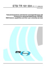 Standard ETSI TR 181004-V1.1.1 9.3.2006 preview