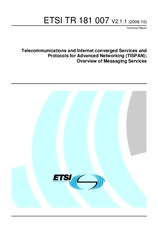 WITHDRAWN ETSI TR 181007-V1.1.1 17.10.2006 preview
