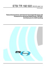 Preview ETSI TR 182022-V2.0.0 4.12.2007