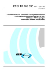 Standard ETSI TR 182030-V3.1.1 5.5.2011 preview