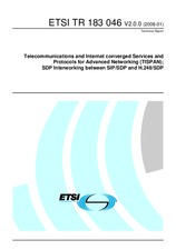 Standard ETSI TR 183046-V2.0.0 30.1.2008 preview