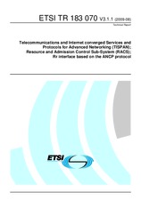 Standard ETSI TR 183070-V3.1.1 7.8.2009 preview