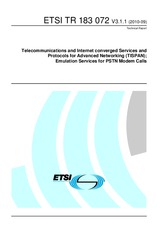Standard ETSI TR 183072-V3.1.1 23.9.2010 preview
