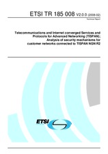 Standard ETSI TR 185008-V2.0.0 26.2.2008 preview