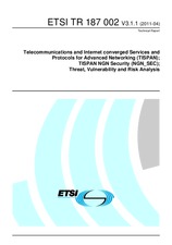 Standard ETSI TR 187002-V3.1.1 14.4.2011 preview