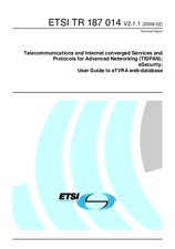 Standard ETSI TR 187014-V2.1.1 17.2.2009 preview