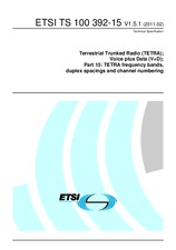 Standard ETSI TS 100392-15-V1.5.1 11.2.2011 preview