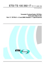 Preview ETSI TS 100392-17-V1.1.1 31.5.2001
