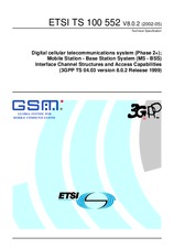 WITHDRAWN ETSI TS 100552-V8.0.1 4.9.2001 preview