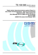 Standard ETSI TS 100585-V6.0.0 30.4.1999 preview