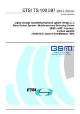 Standard ETSI TS 100587-V8.0.0 28.6.2000 preview