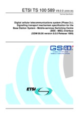 Standard ETSI TS 100589-V8.0.0 30.6.2000 preview