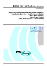 Standard ETSI TS 100596-V8.4.0 31.10.2000 preview