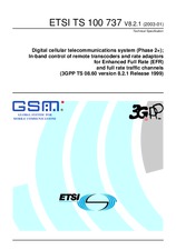 WITHDRAWN ETSI TS 100737-V8.2.0 26.2.2002 preview