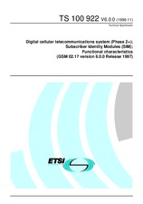 Standard ETSI TS 100922-V6.0.0 29.11.1998 preview