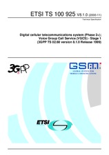 Standard ETSI TS 100925-V8.1.0 30.11.2000 preview
