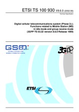 Standard ETSI TS 100930-V8.6.0 26.7.2002 preview