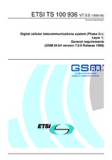 Standard ETSI TS 100936-V7.0.0 13.8.1999 preview