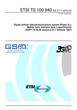 WITHDRAWN ETSI TS 100940-V6.21.0 18.7.2003 preview