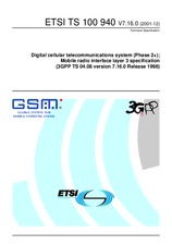 Standard ETSI TS 100940-V7.16.0 31.12.2001 preview
