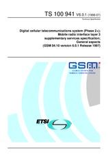 Standard ETSI TS 100941-V6.0.1 31.7.1998 preview