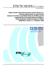 Standard ETSI TS 100976-V7.1.1 30.7.1999 preview