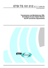 Standard ETSI TS 101012-V1.1.1 7.9.2000 preview