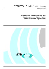 Standard ETSI TS 101012-V1.2.1 17.9.2001 preview