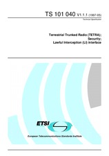 Standard ETSI TS 101040-V1.1.1 15.5.1997 preview