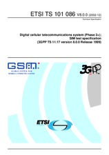 Standard ETSI TS 101086-V8.0.0 31.12.2002 preview