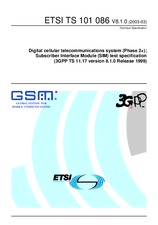 Standard ETSI TS 101086-V8.1.0 31.3.2003 preview