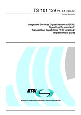 Standard ETSI TS 101139-V1.1.1 28.2.1998 preview