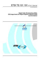 Standard ETSI TS 101191-V1.4.1 11.6.2004 preview