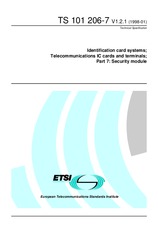 Standard ETSI TS 101206-7-V1.2.1 30.1.1998 preview