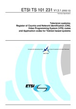 Standard ETSI TS 101231-V1.3.1 3.12.2002 preview